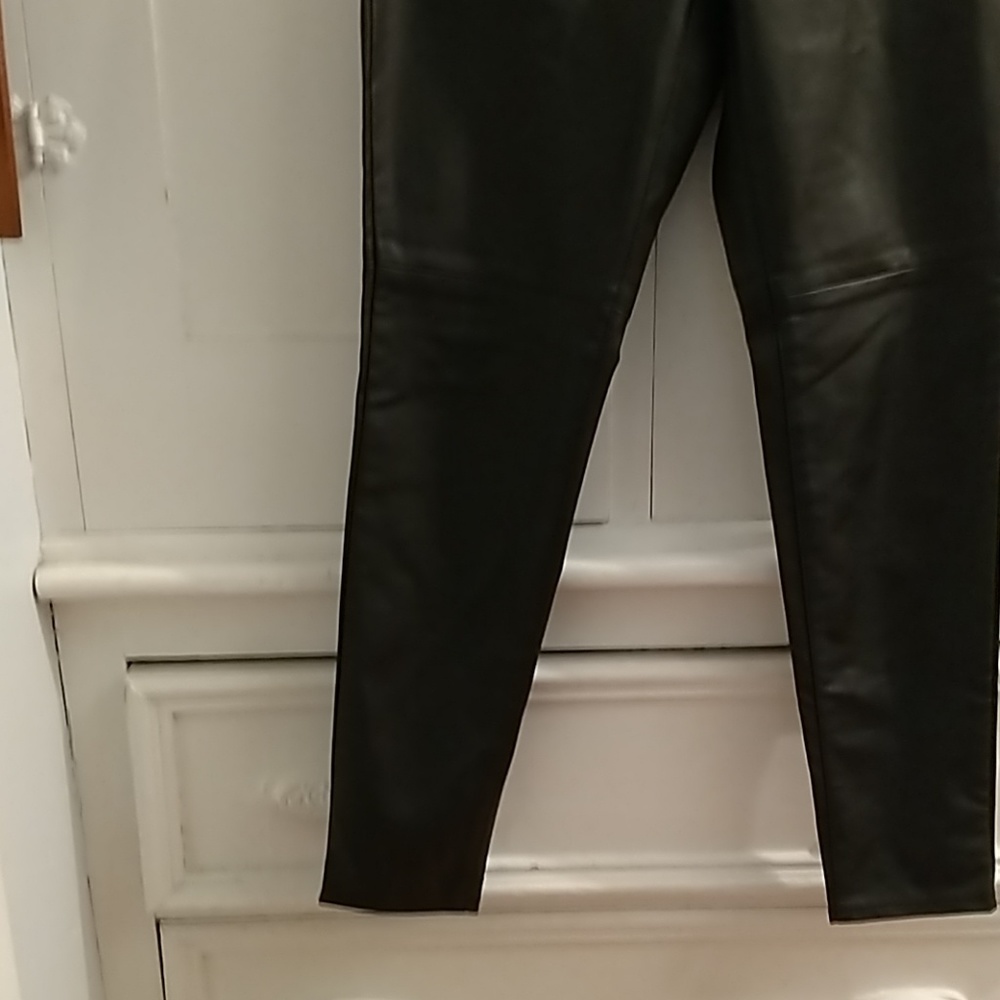 Michael Kors vinyl black pants Sz 8